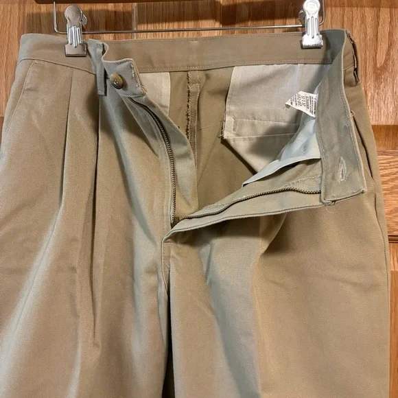 Rustler Jeans Mens 32x32 Tan Khaki Straight Pants Vintage 80s Retro Boho Hippie - Picture 7 of 7